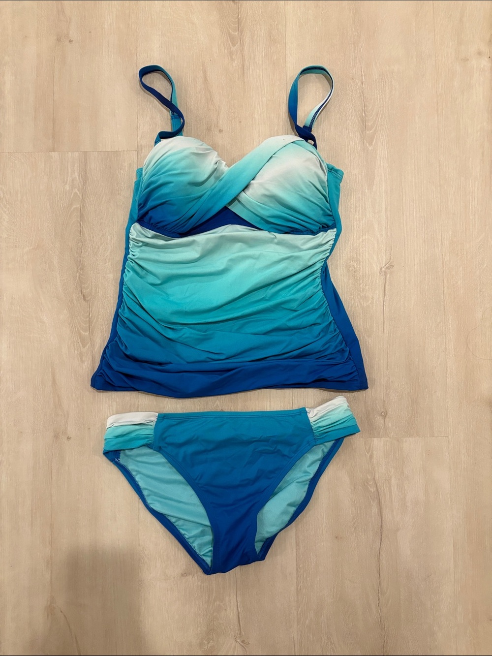 Bleu Rod Beattie Ombre Blue Tankini Set